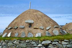 Blackhouse Roof Made of Heather Straw and Twigs