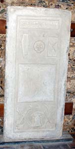 St Clements - Grave slab of 1725 Roderick Campbell